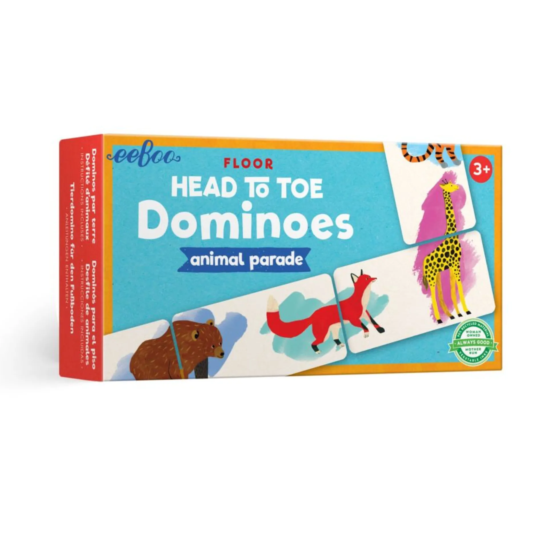 Flat River Group eeBoo Animal Parade Head to Toe Educational Dominoes Game* Dominoes & Tiles Games