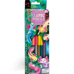 Flat River Group eeBoo Axolotl Collection Double-Sided Jumbo Colored Pencils - 12 Colors* Drawing, Color & Painting