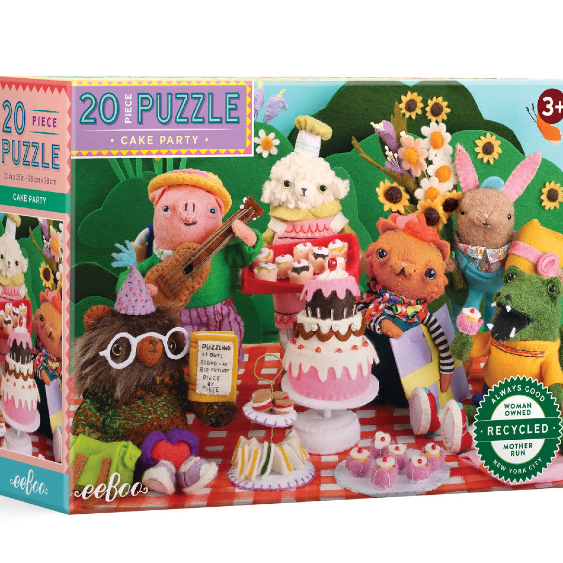 Flat River Group eeBoo Cake Party 20 Piece Jigsaw Puzzle for Kids, Age 3+* Puzzles