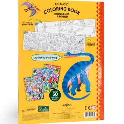 Flat River Group eeBoo Dinosaurs Abound Giant Coloring Adventure - Ages 3+* Drawing, Color & Painting