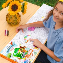 Flat River Group eeBoo Dinosaurs Abound Giant Coloring Adventure - Ages 3+* Drawing, Color & Painting
