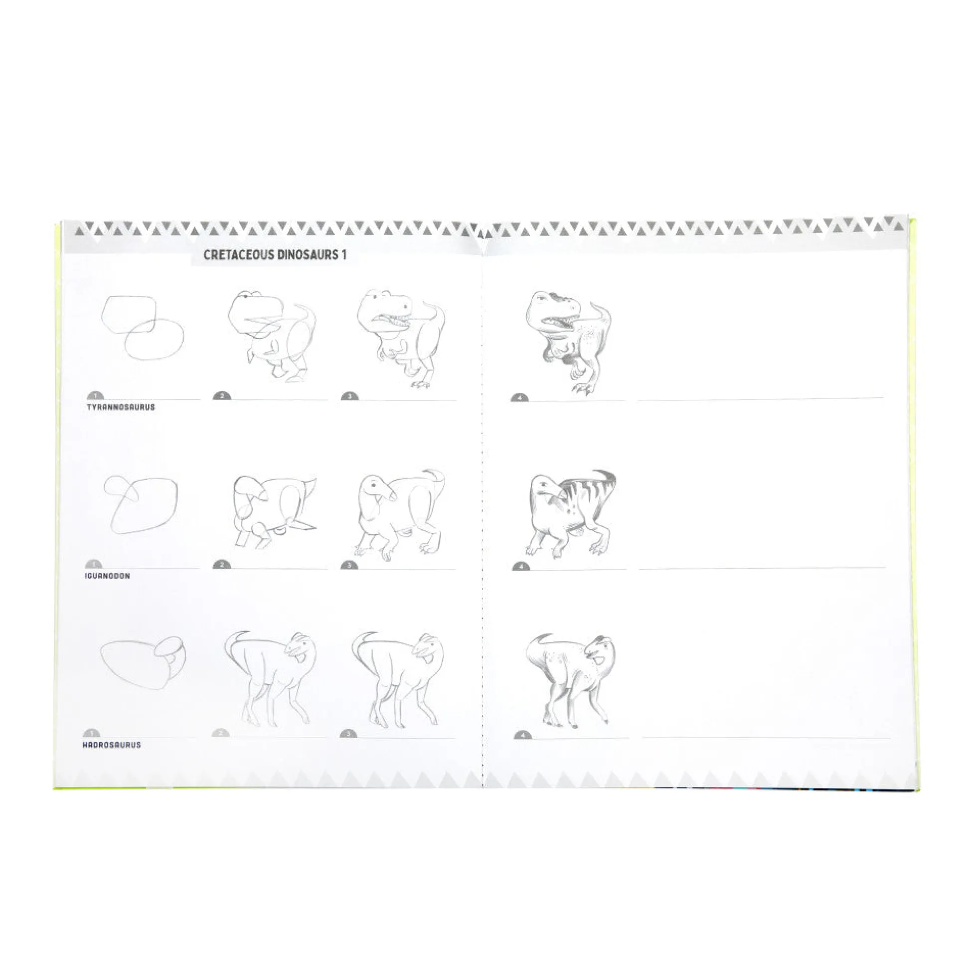 Flat River Group eeBoo Learn to Draw Dinosaurs Art Instruction Book*Kids Kids Books|Drawing, Color & Painting