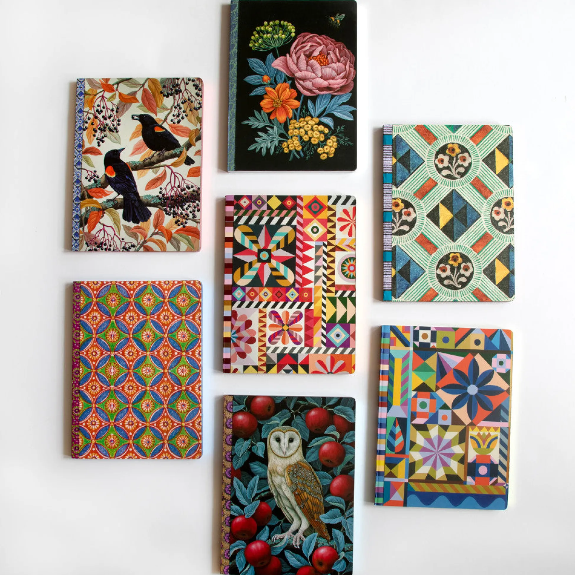 Flat River Group eeBoo Piece & Love Barn Owl Gilded Journal - Hardcover Diary* Drawing, Color & Painting