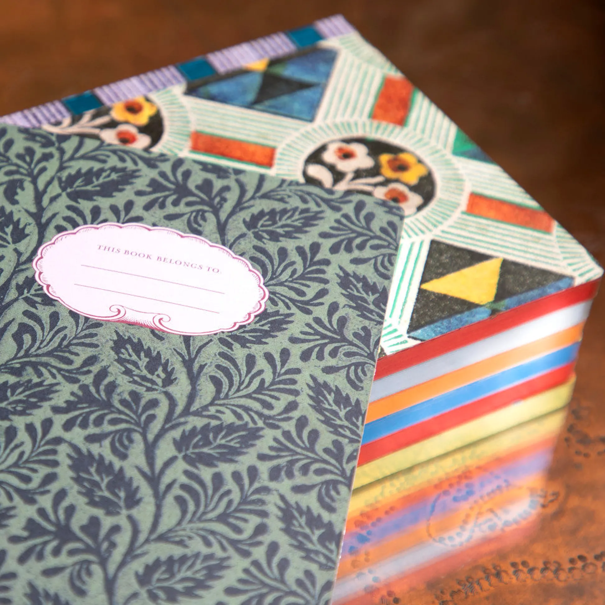 Flat River Group eeBoo Piece & Love Saxton's Gilded Journal - Colorful Hardcover Diary* Coloring Books & Activity Books