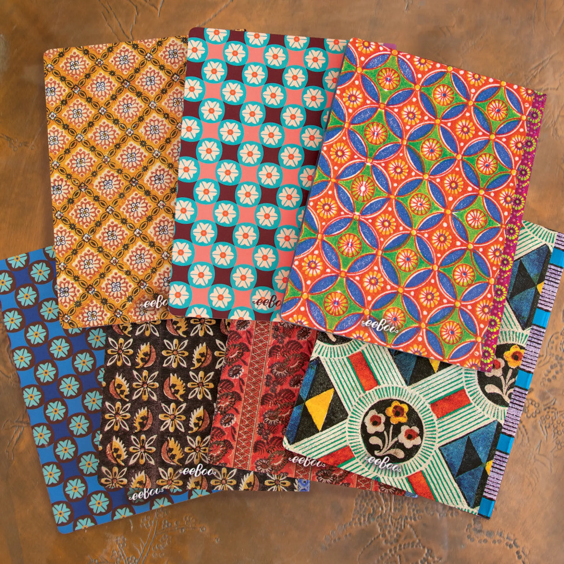 Flat River Group eeBoo Piece & Love Saxton's Gilded Journal - Colorful Hardcover Diary* Coloring Books & Activity Books