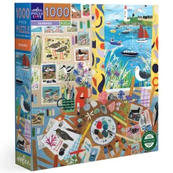 Flat River Group eeBoo Piece & Love Seabirds 1000 Piece Jigsaw Puzzle* Puzzles