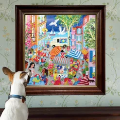Flat River Group eeBoo Piece and Love Marketplace in France Jigsaw Puzzle - 1000 pc* Puzzles
