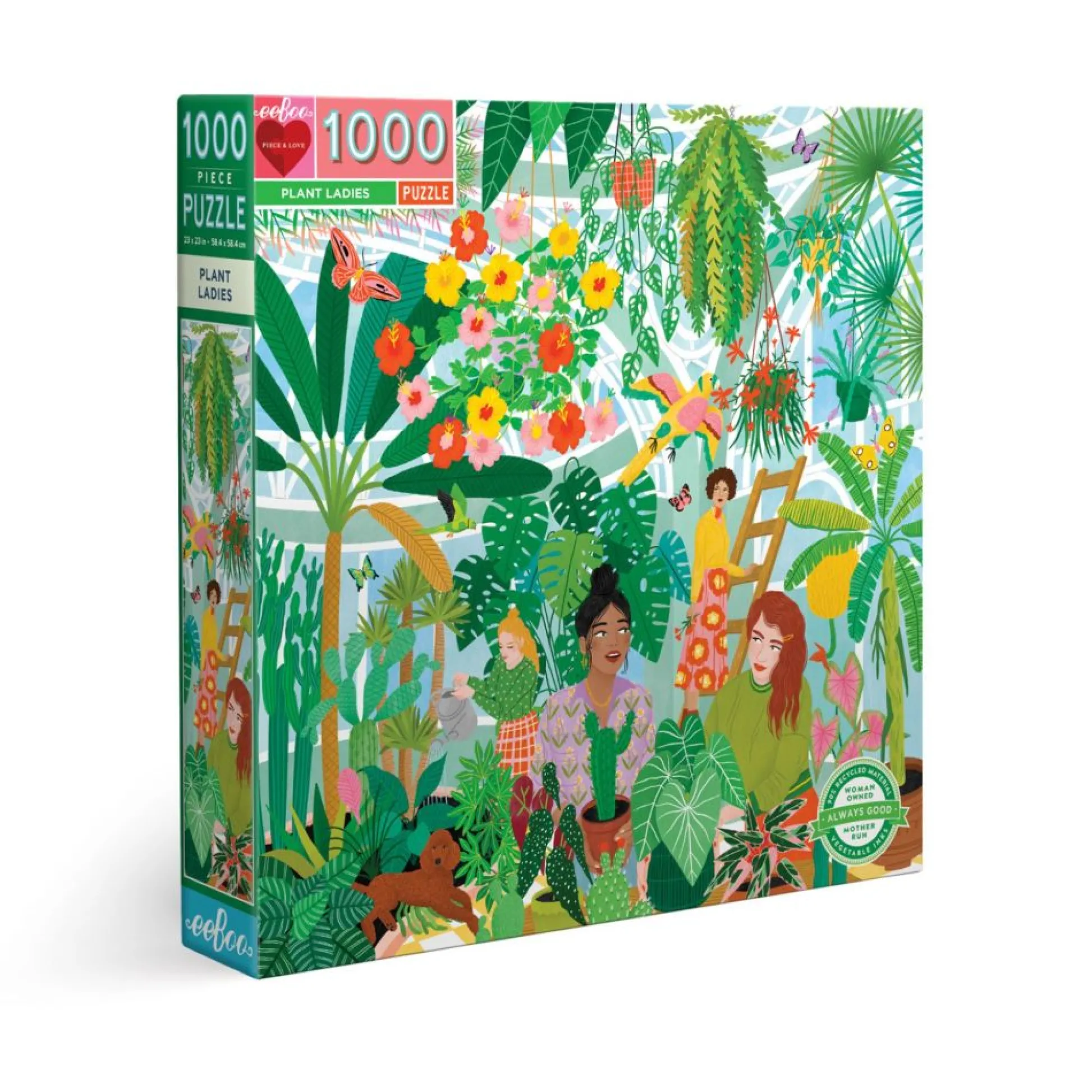 Flat River Group eeBoo Piece and Love Plant Ladies 1000-Piece Square Jigsaw Puzzle* Puzzles