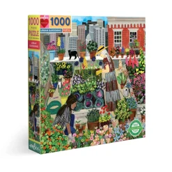Flat River Group eeBoo Piece and Love Urban Gardening 1000-Piece Square Jigsaw Puzzle* Puzzles