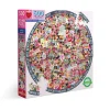 Flat River Group eeBoo Piece and Love Women March! 500-Piece Round Jigsaw Puzzle* Puzzles