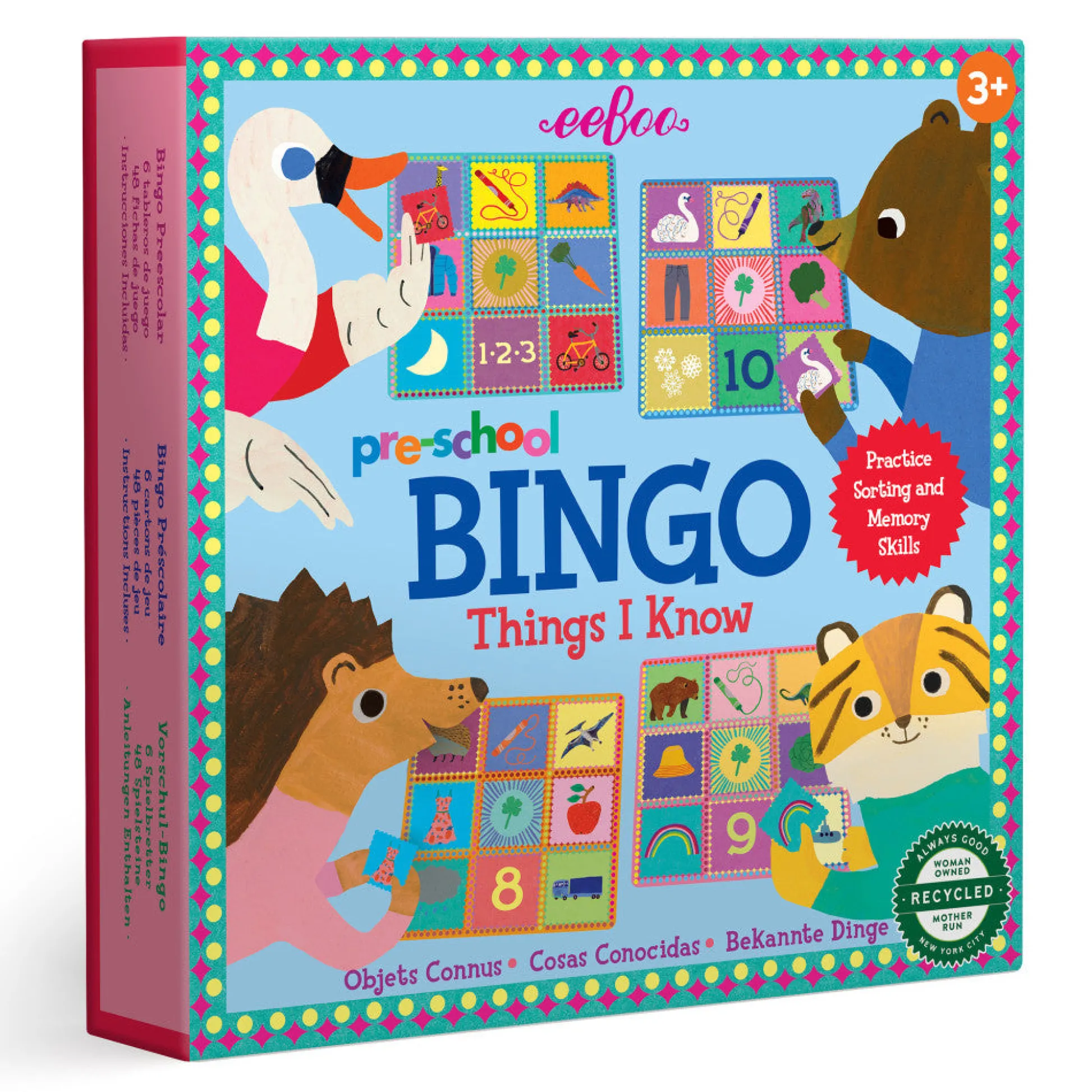 Flat River Group eeBoo Preschool Bingo Game - Things I Know - Educational Sorting & Memory Skills Toy for Kids Ages 3+* Preschool Education Toys & Activities