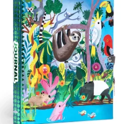 Flat River Group eeBoo Rainforest Animals Foiled Locking Journal - Kids Diary* Coloring Books & Activity Books