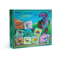 Flat River Group eeBoo Shiny Dinosaur Memory and Matching Game for Kids* Social & Emotional Skills|Toddler & Preschool Games & Puzzles