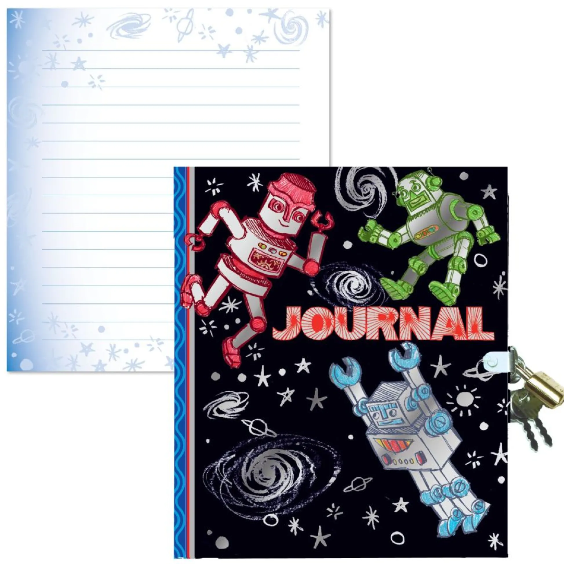 Flat River Group eeBoo Silver Robots Collection Sketchbook for Kids - 60 Pages*Kids Kids Books|Drawing, Color & Painting