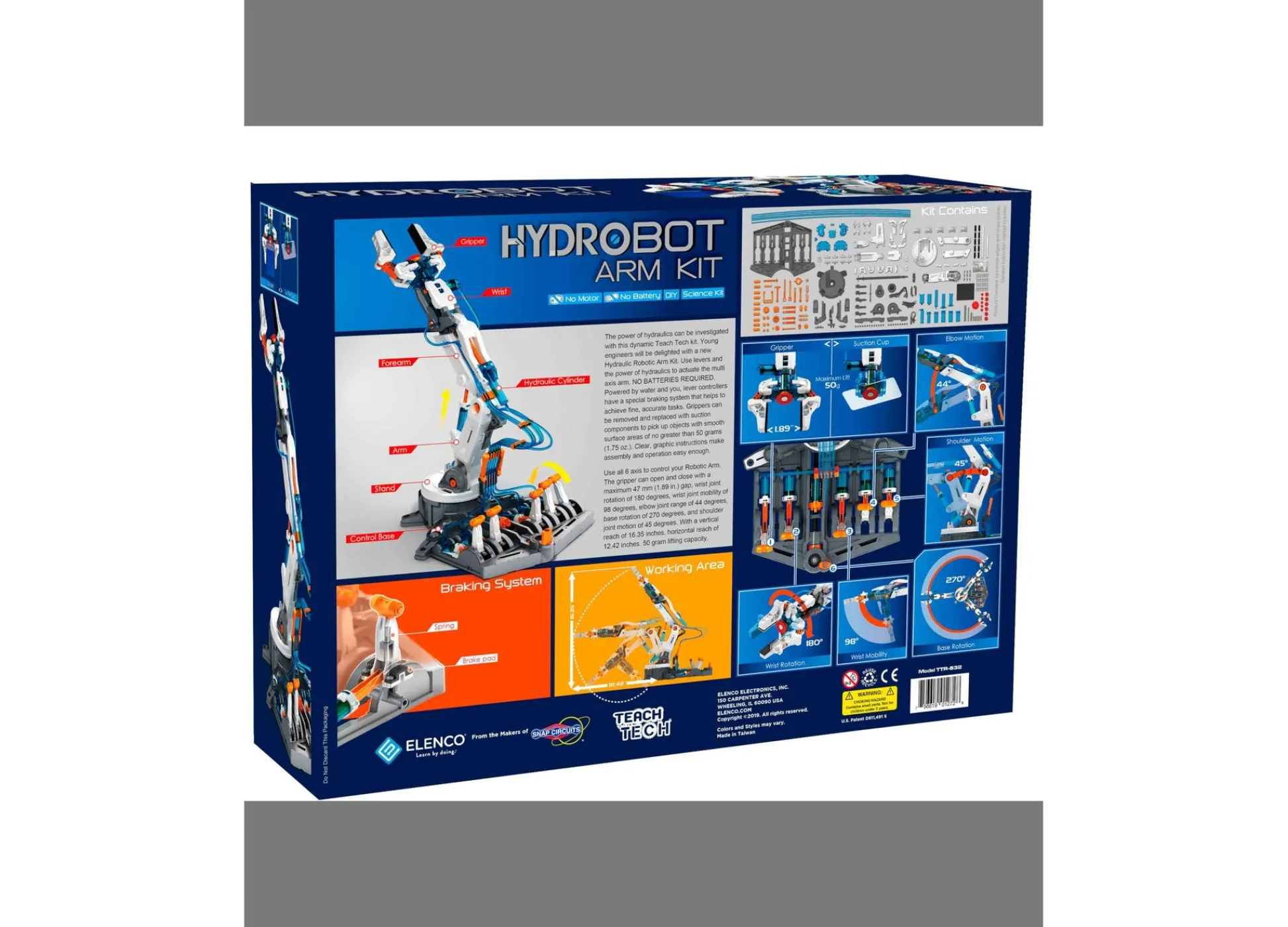 Educators Resource Elenco TEACH TECH HydroBot Arm Kit - STEM Educational Robotic Arm* Robotics & Coding