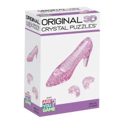 AreYouGame Enchanted Pink Crystal Slipper 3D Puzzle, 44 Pcs* Puzzles