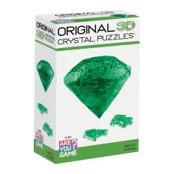 AreYouGame Enchanting Emerald 3D Crystal Puzzle - 43 Pieces Gem Edition* Puzzles