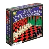 AreYouGame Endless Games Trio: Classic Checkers, Chess & Backgammon Board Game* Classic Games