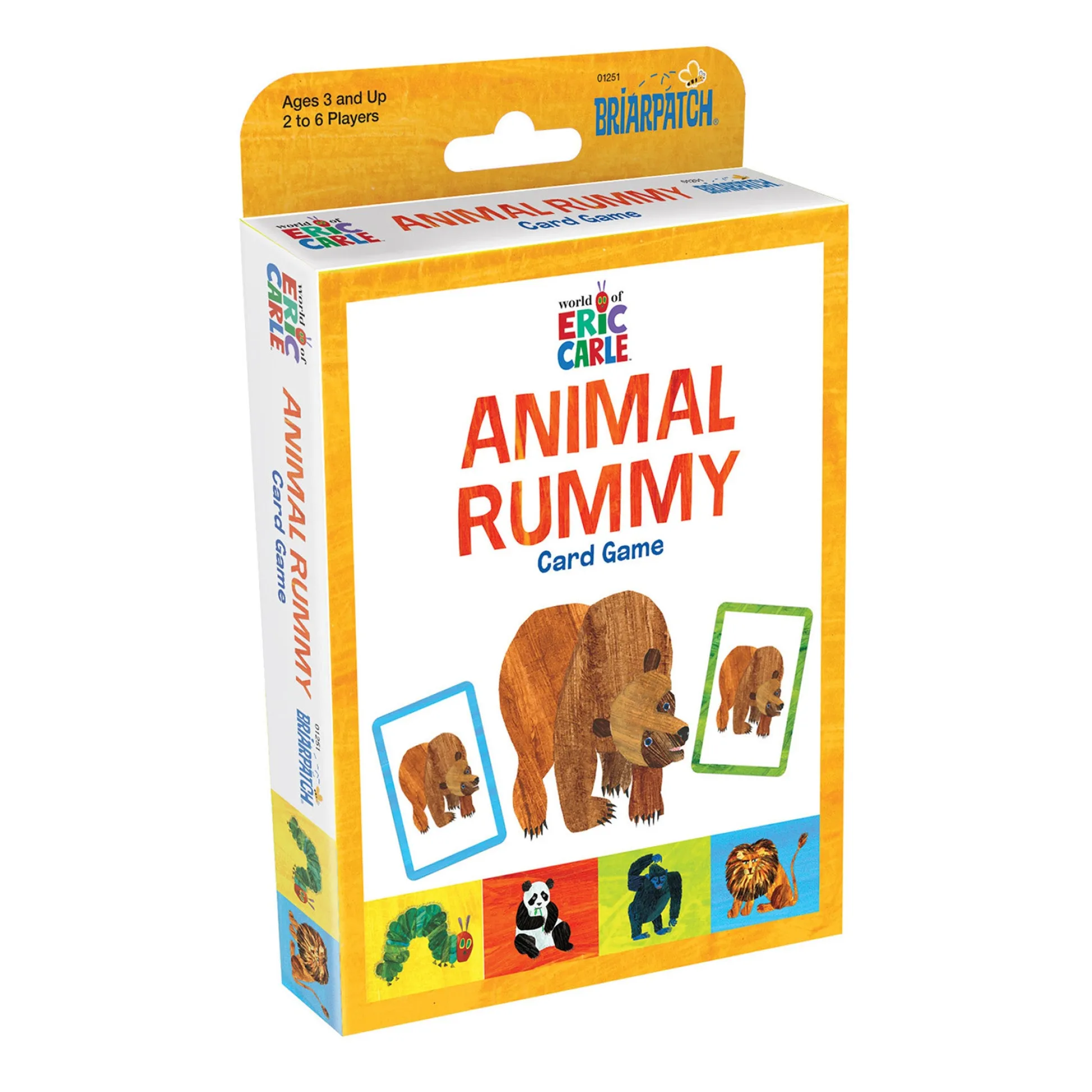 Educators Resource Eric Carle Animal Rummy Card Game by Briarpatch, Pack of 3* Card Games