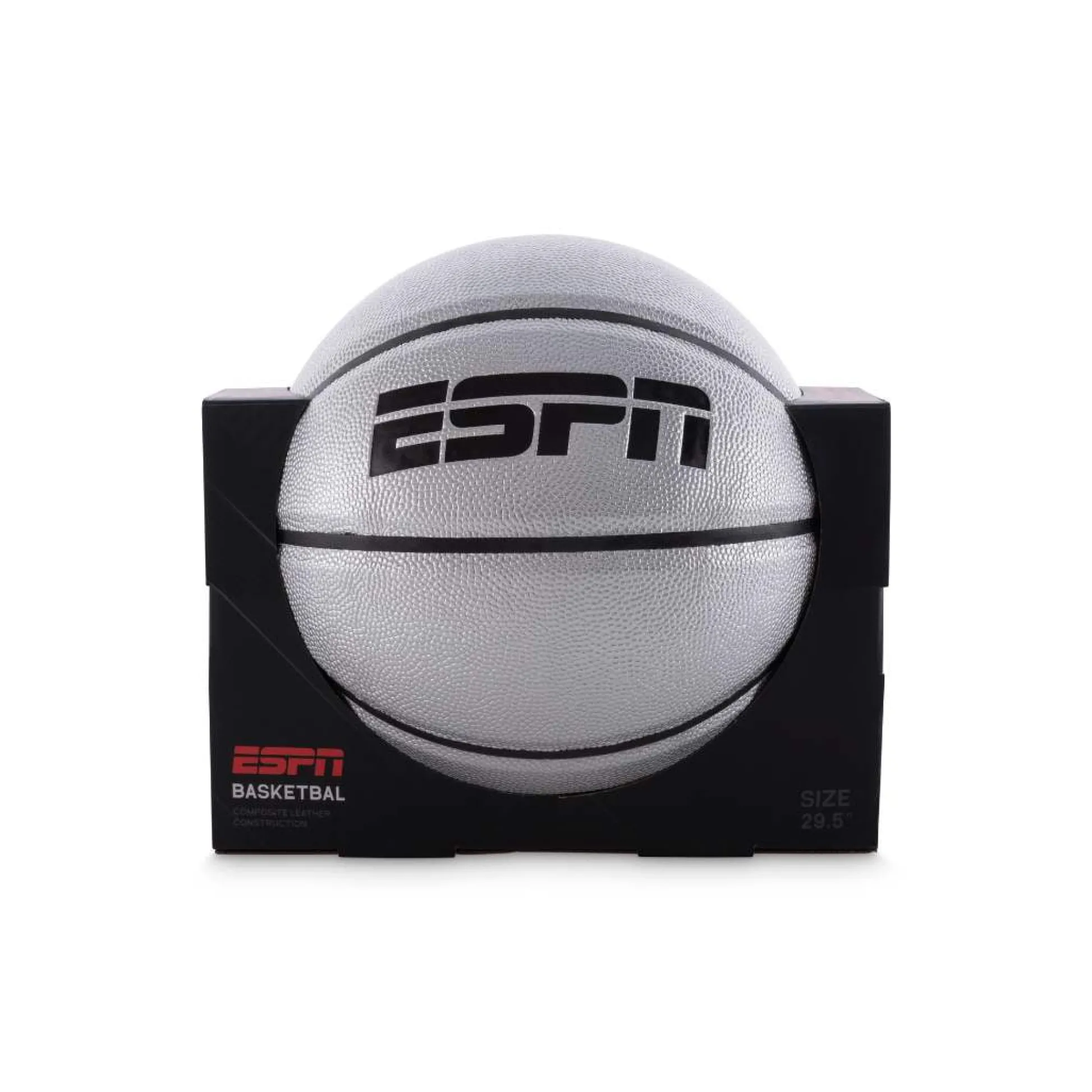 The Distribution Solutions ESPN Silver Professional Basketball 29.5" - High Performance Indoor/Outdoor Play Ball* Toy Sports