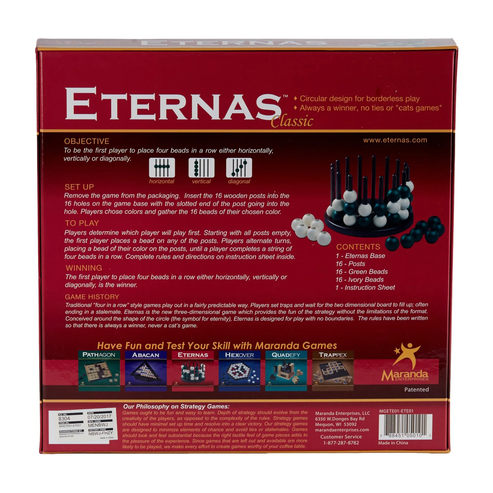 AreYouGame ETERNAS Classic: Engaging 3D Four-in-a-Row Strategy Game* Strategy Games