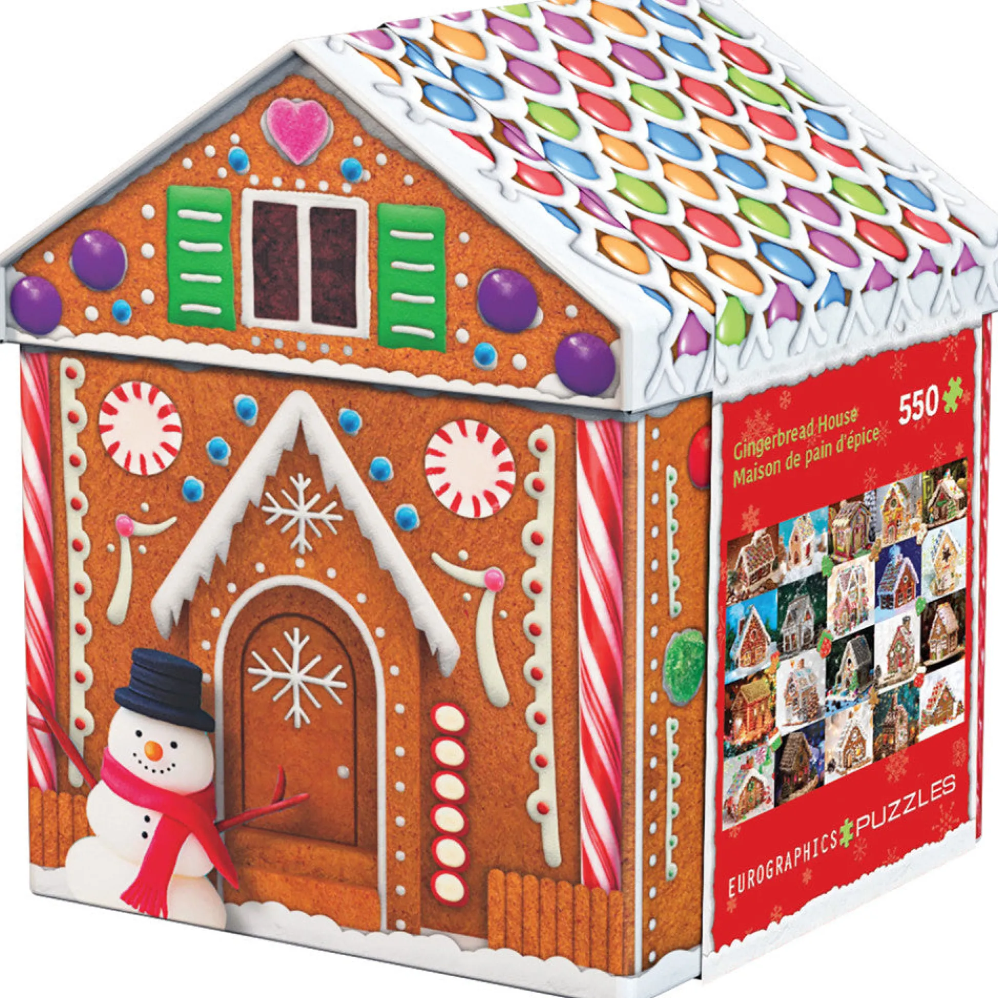 Flat River Group Eurographics Candy Christmas Gingerbread House Puzzle - 550 pc* Puzzles