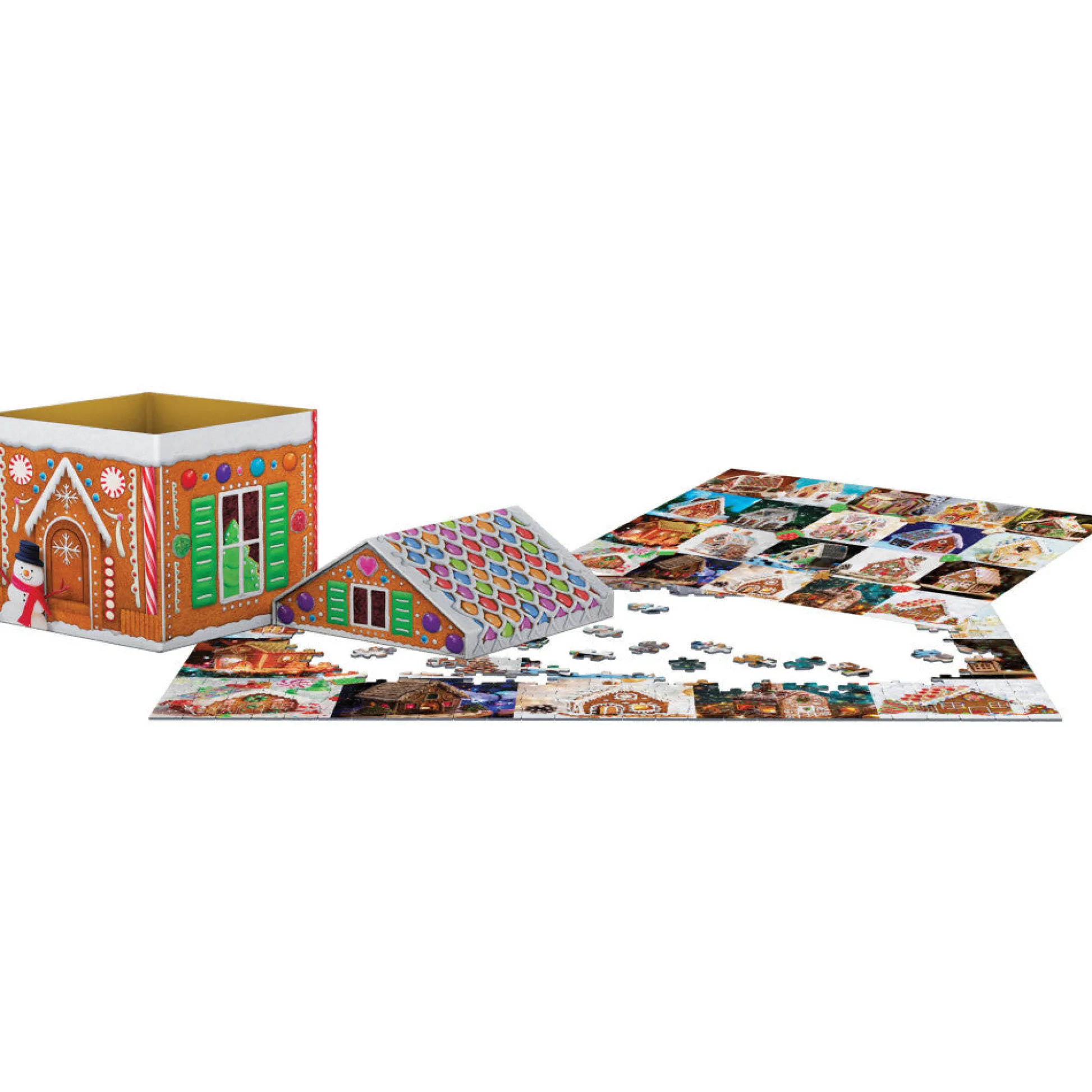 Flat River Group Eurographics Candy Christmas Gingerbread House Puzzle - 550 pc* Puzzles