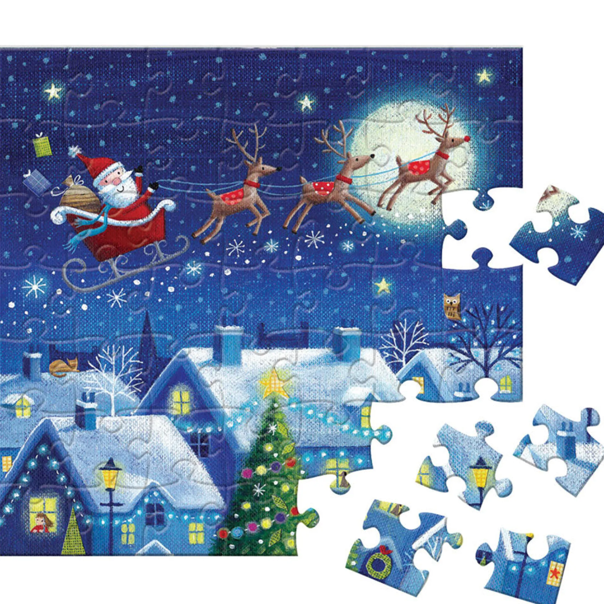 Flat River Group Eurographics Christmas Town 24-Pack Puzzle Advent Calendar - 1200 pc* Puzzles