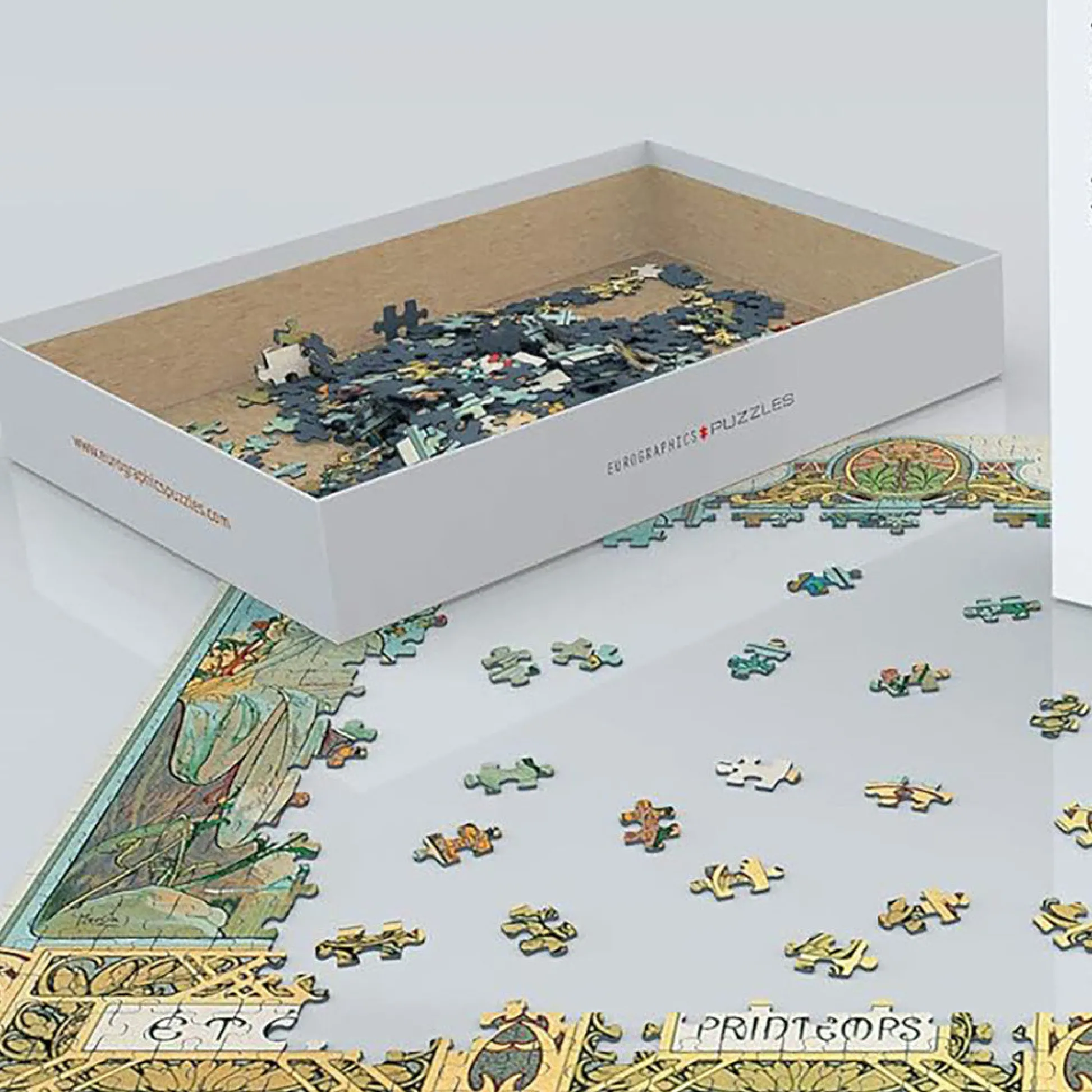 Flat River Group Eurographics Four Seasons by Alphonse Maria Mucha Jigsaw Puzzle - 1000 pc* Puzzles