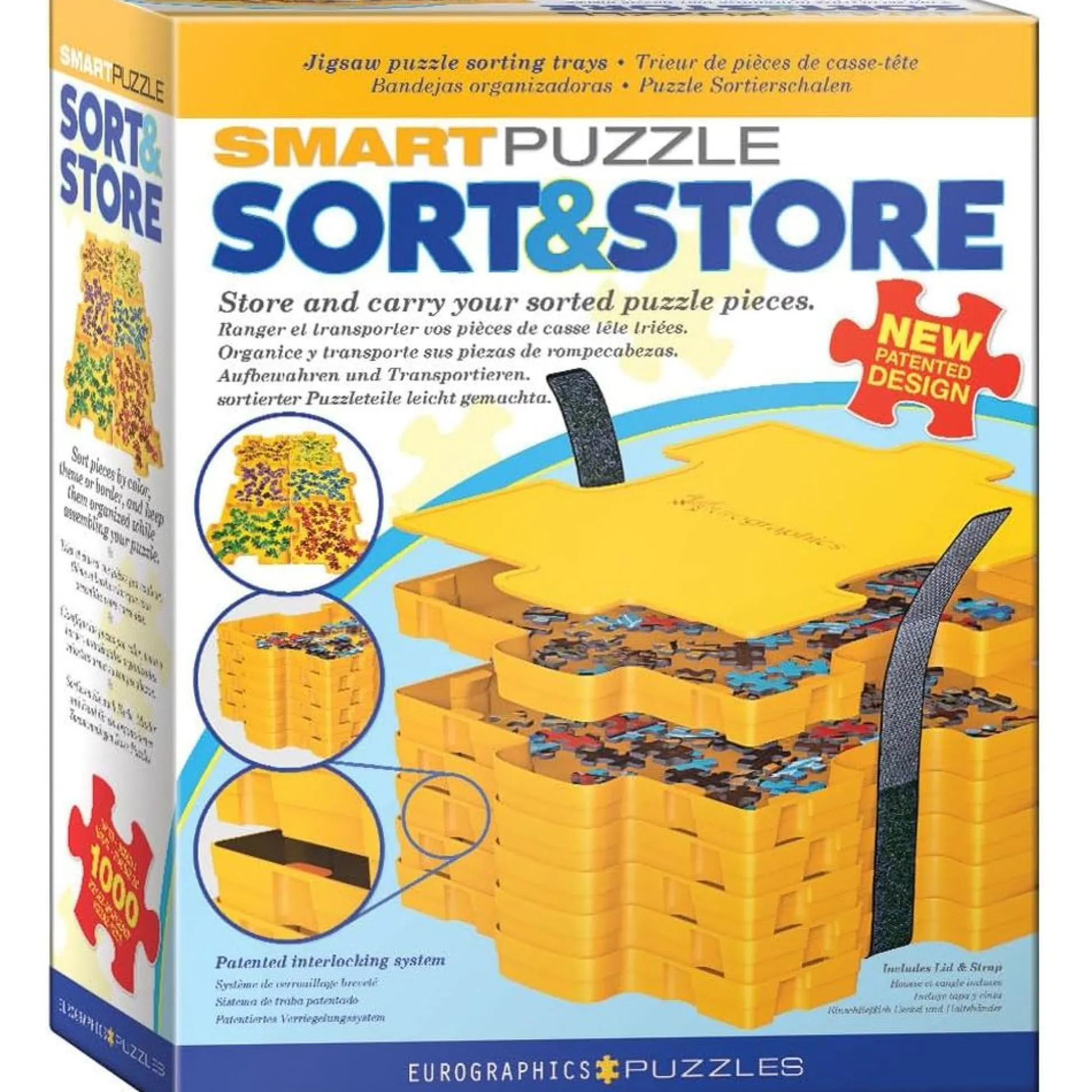 Calendar Holdings, LLC Eurographics Smart Puzzle Sort and Store Tray Set – 1000 pc* Puzzles