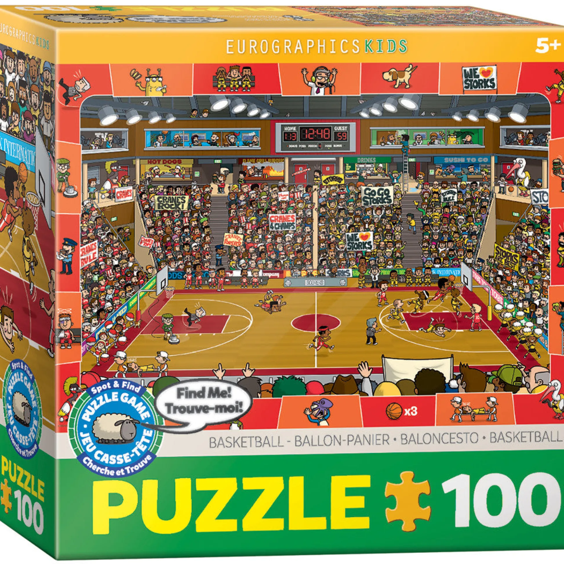 Flat River Group Eurographics Spot & Find Basketball Jigsaw Puzzle - 100 pc* Puzzles