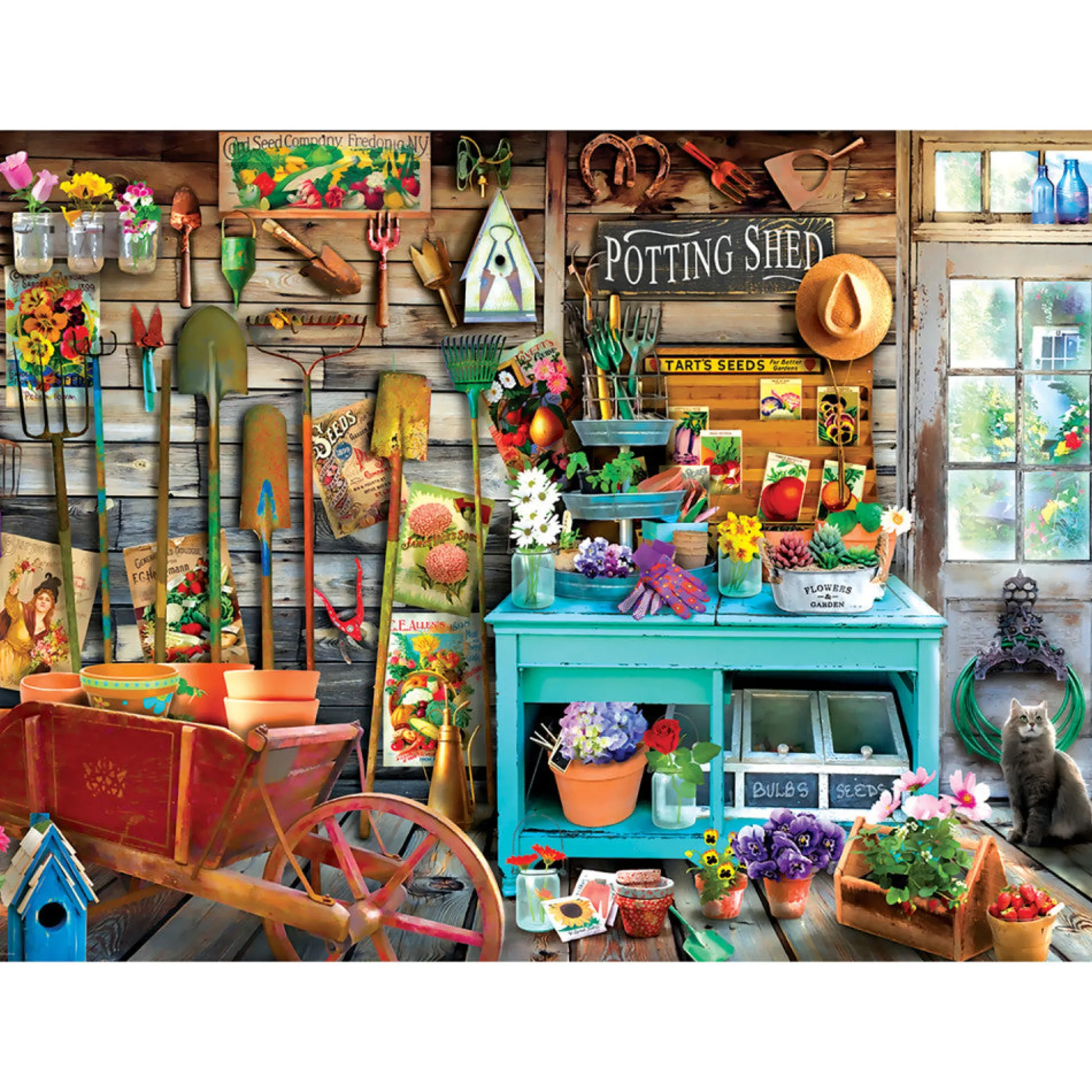 Flat River Group Eurographics The Potting Shed Spring Garden Puzzle - 1000 pc* Puzzles