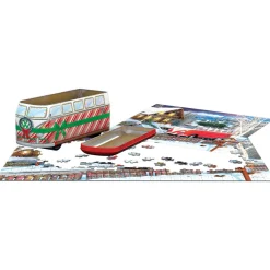 Flat River Group Eurographics VW Christmas Bus Tin Puzzle - 550 pc* Puzzles