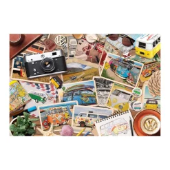 AreYouGame Eurographics VW Road Trips Collectible Bus-Shaped Tin Puzzle - 550 pc* Puzzles