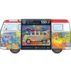 Flat River Group Eurographics VW Wave Hopper Bus 550-Piece Puzzle in Collector's Tin* Puzzles