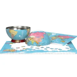 Flat River Group Eurographics World Map Jigsaw Puzzle in Decorative Tin - 550 Pieces* Puzzles