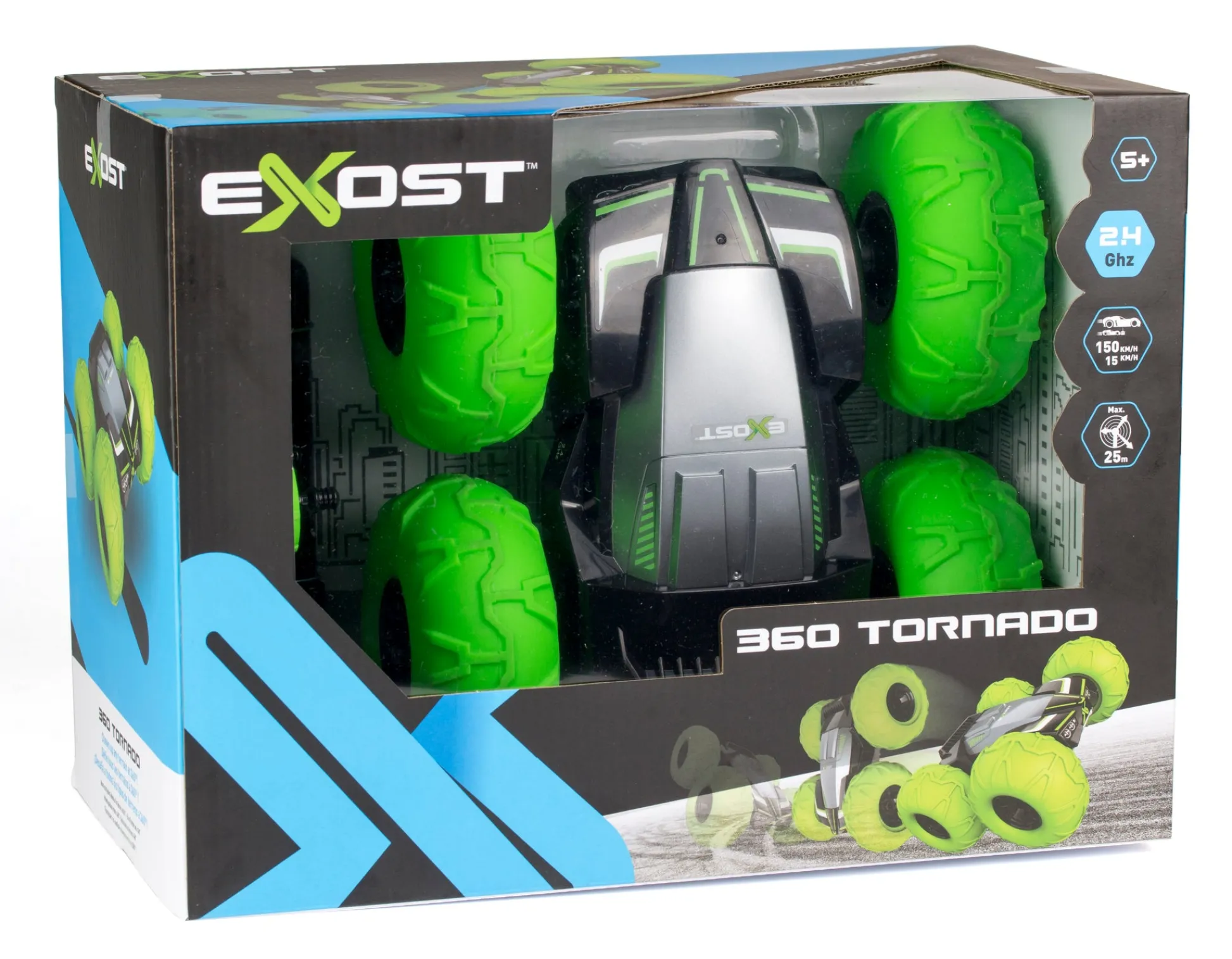 The Distribution Solutions EXOST 360 Tornado 1:10 Scale Radio Control Monster Truck - Green* Rc Cars & Flight