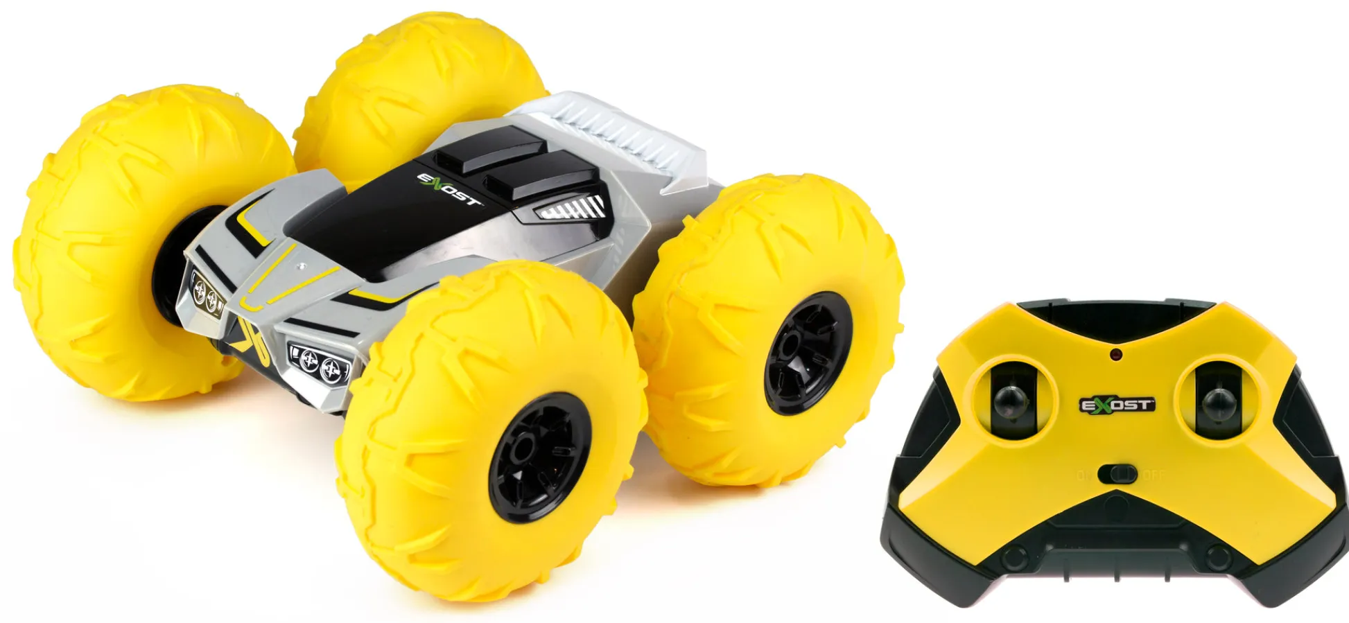 The Distribution Solutions EXOST 360 Tornado Remote Control Car - High-Performance Stunts - Yellow* Rc Cars & Flight