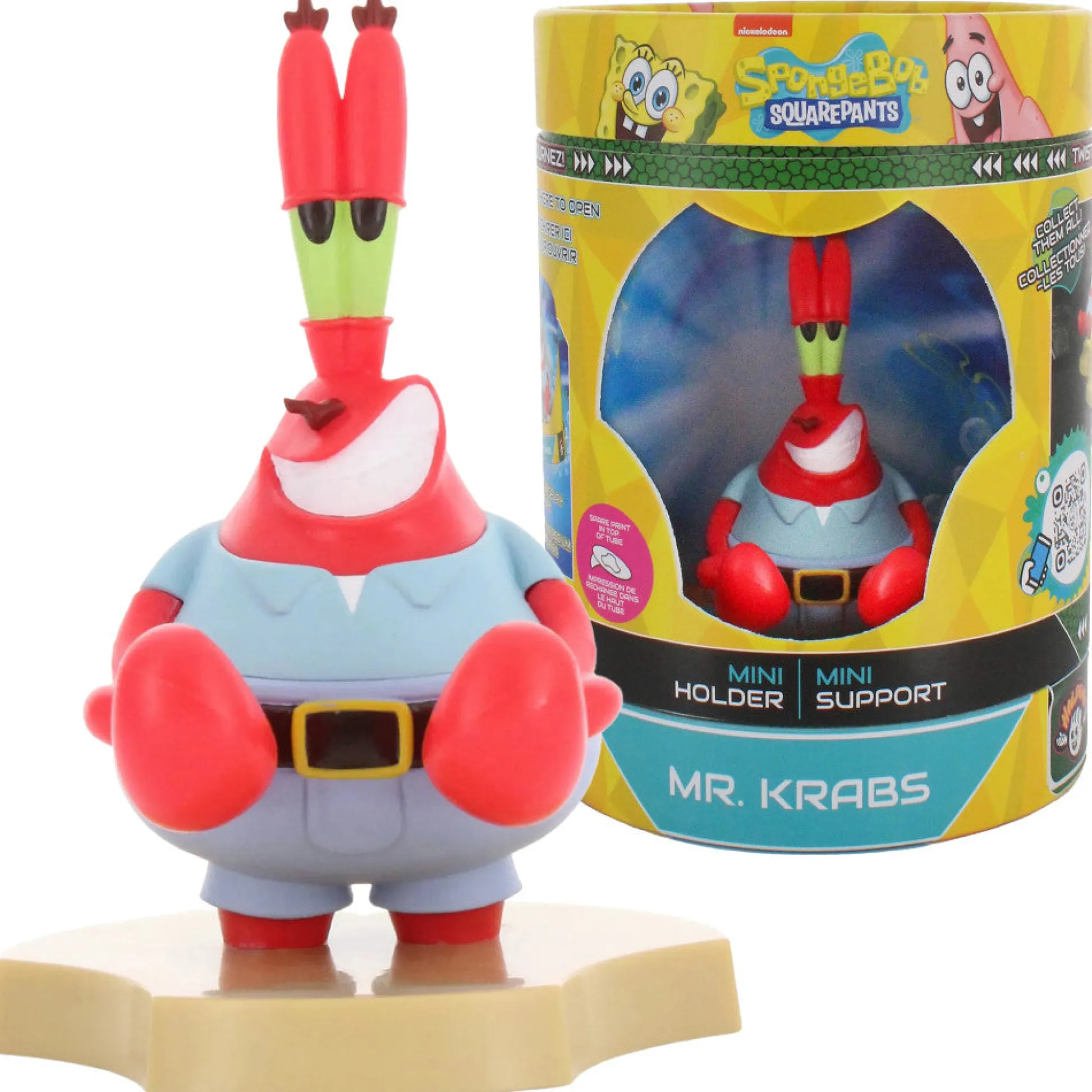 Flat River Group Exquisite Gaming SpongeBob Mr. Krabs Phone & Earbud Holder* Action Figures
