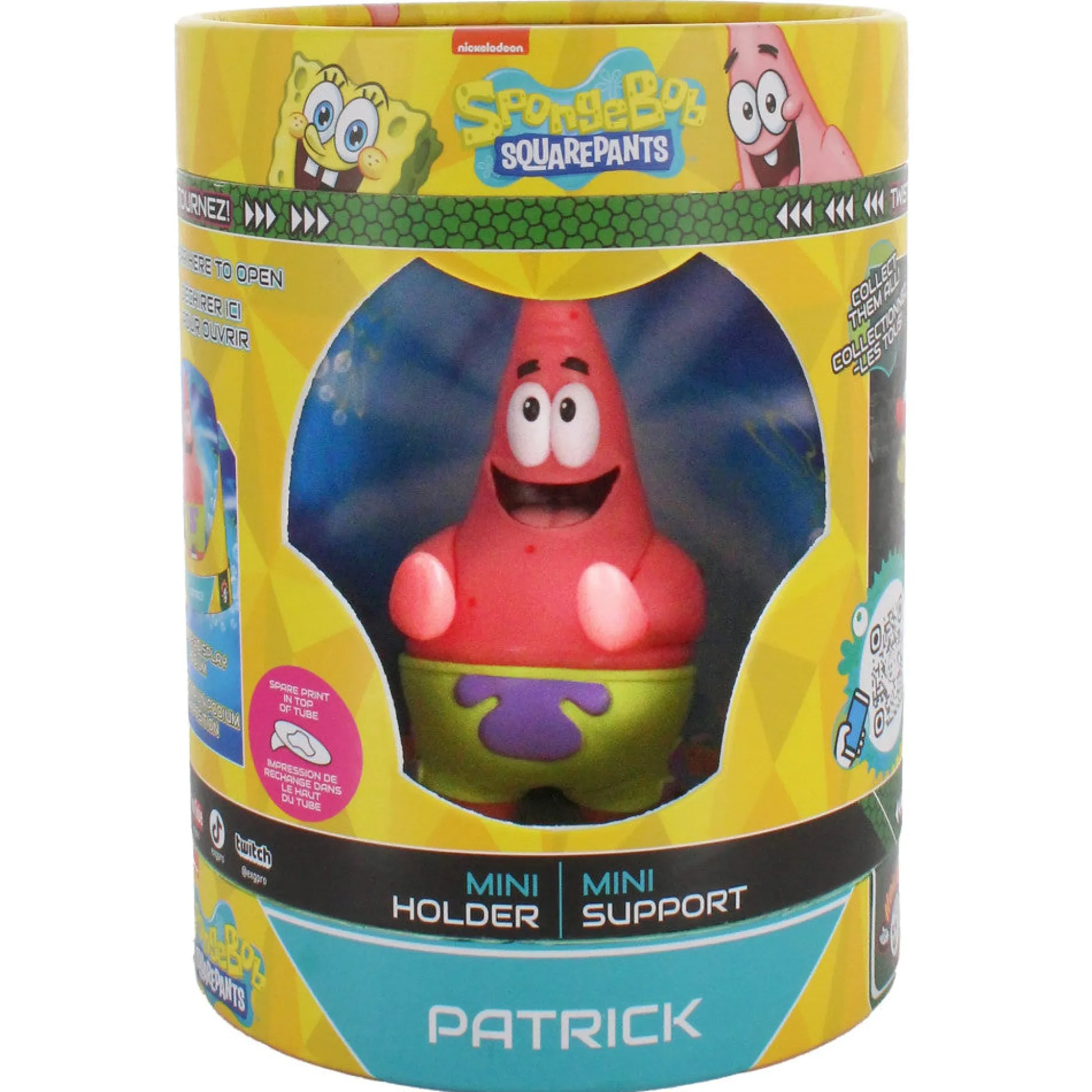 Flat River Group Exquisite Gaming SpongeBob SquarePants Patrick Earbud & Phone Holder* Action Figures