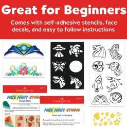 Faber Castell Faber-Castell Beginner's Face Paint Studio Kit* Drawing, Color & Painting