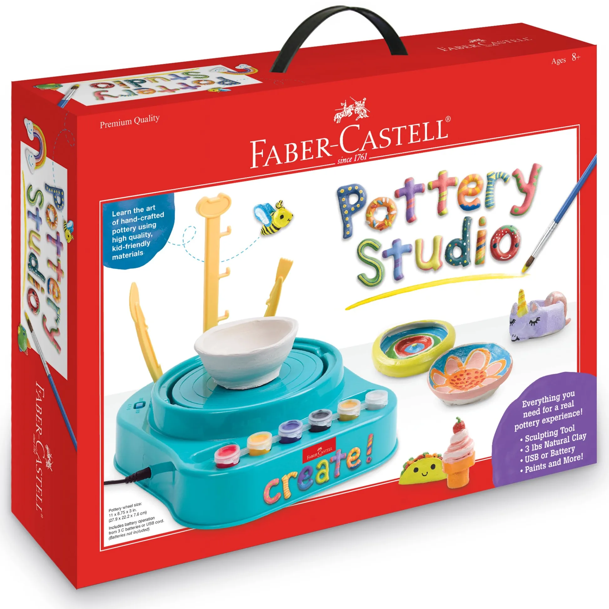 Faber Castell Faber-Castell Complete Pottery Studio Craft Kit* Clay, Dough & Sand Art