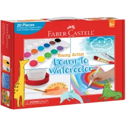 Faber Castell Faber-Castell Young Artist Learn to Watercolor Complete Set* Drawing, Color & Painting