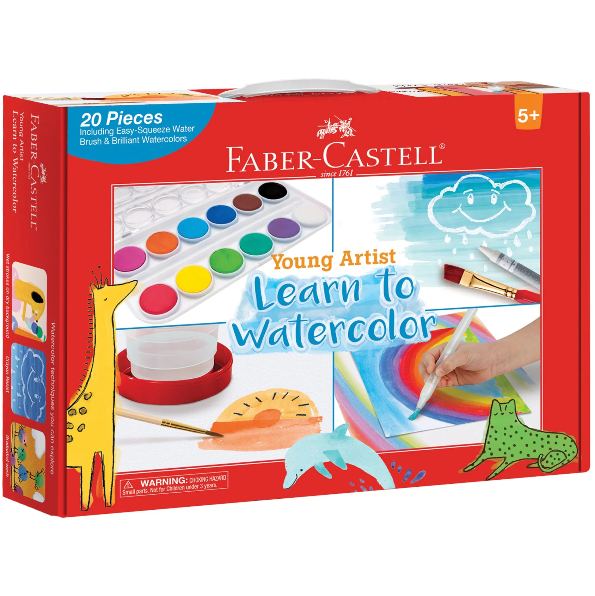 Faber Castell Faber-Castell Young Artist Learn to Watercolor Complete Set* Drawing, Color & Painting