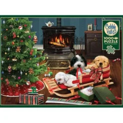 Calendar Holdings, LLC Family Fun 1000 Piece Jigsaw Puzzle with Linen Poster - Best Christmas Gift* Puzzles