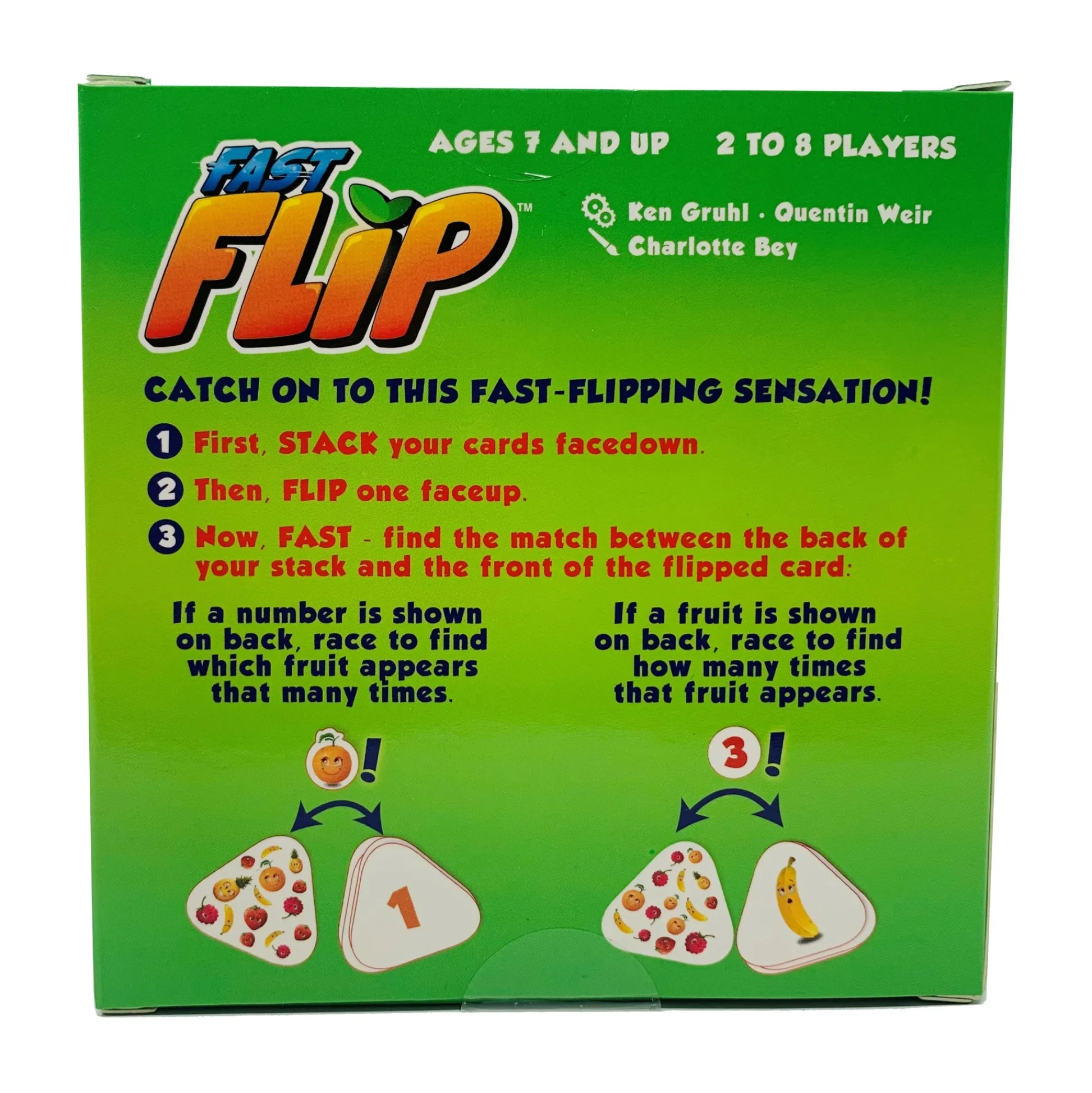 AreYouGame Fast Flip Fruit Frenzy Card Game by Blue Orange* Card Games
