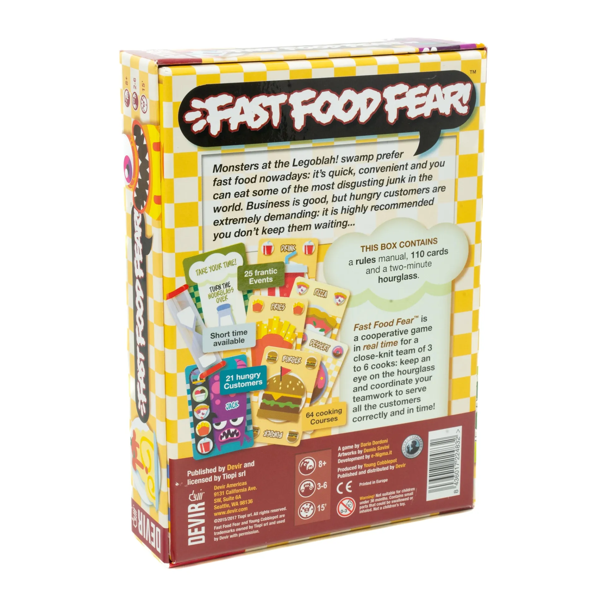 AreYouGame Fast Food Fear! Monster Time-Pressure Board Game* Role-Playing Games|Board Games