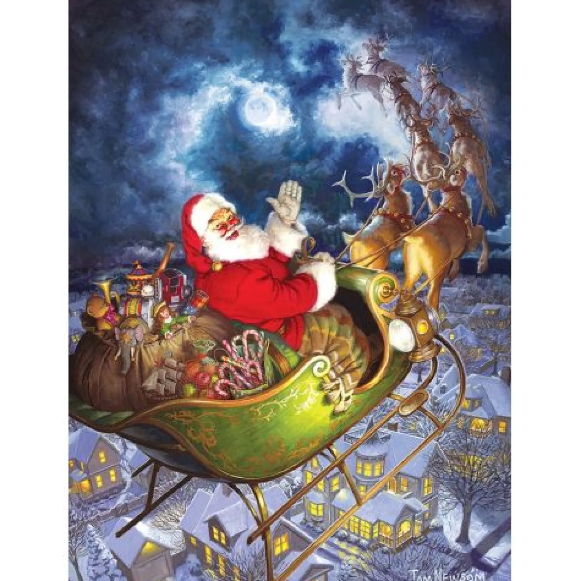 Calendar Holdings, LLC Festive Delight: Merry Christmas to All 1000-Piece Puzzle* Puzzles