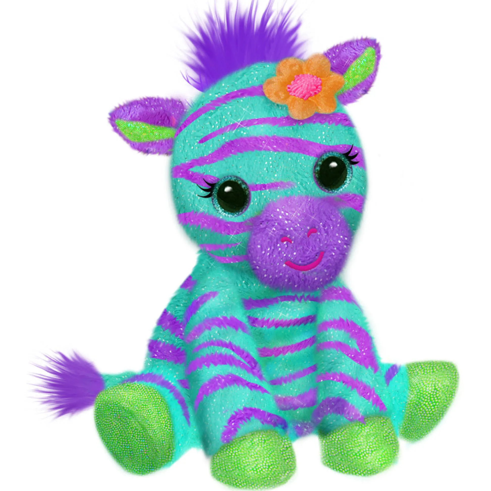 Flat River Group First and Main FantaZOO 10 Inch Plush Zena Zebra - Cuddly Stuffed Animal* Social & Emotional Skills|Stuffed Animals