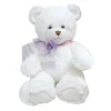 Flat River Group First and Main Plush 15 Inch Dena Teddy Bear - White with Purple Bow* Social & Emotional Skills|Stuffed Animals